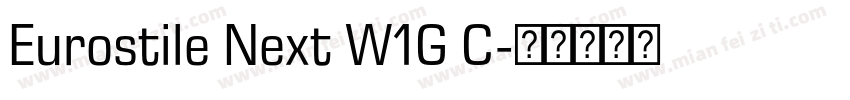 Eurostile Next W1G C字体转换